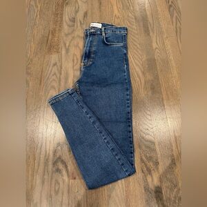 Zara Women's Skinny Jeans - Dark Blue